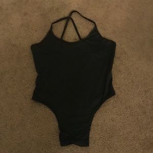 black one piece bikini